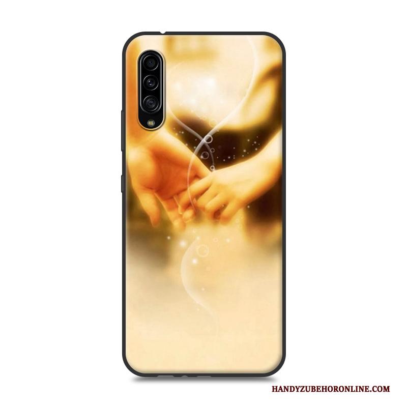 Samsung Galaxy A90 5g Hoesje Schrobben Ster Hoes Nieuw Bescherming Anti-fall Geel