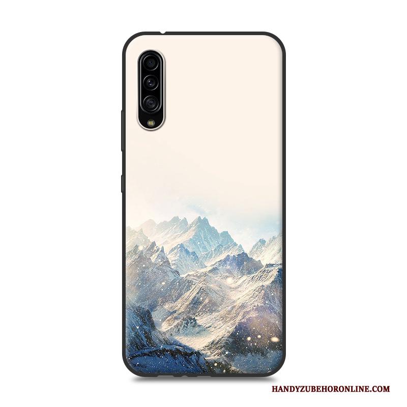 Samsung Galaxy A90 5g Hoesje Telefoon Geschilderd Landschap Siliconen Wit Bescherming Ster