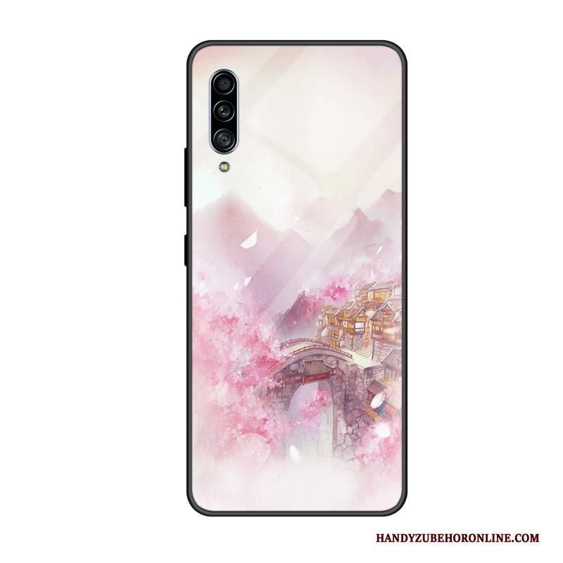 Samsung Galaxy A90 5g Ster Glas Hoesje Hard Telefoon Zwart Pas