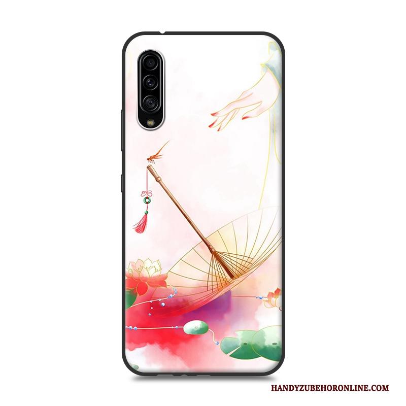 Samsung Galaxy A90 5g Wind All Inclusive Hoes Anti-fall Wit Ster Hoesje Telefoon