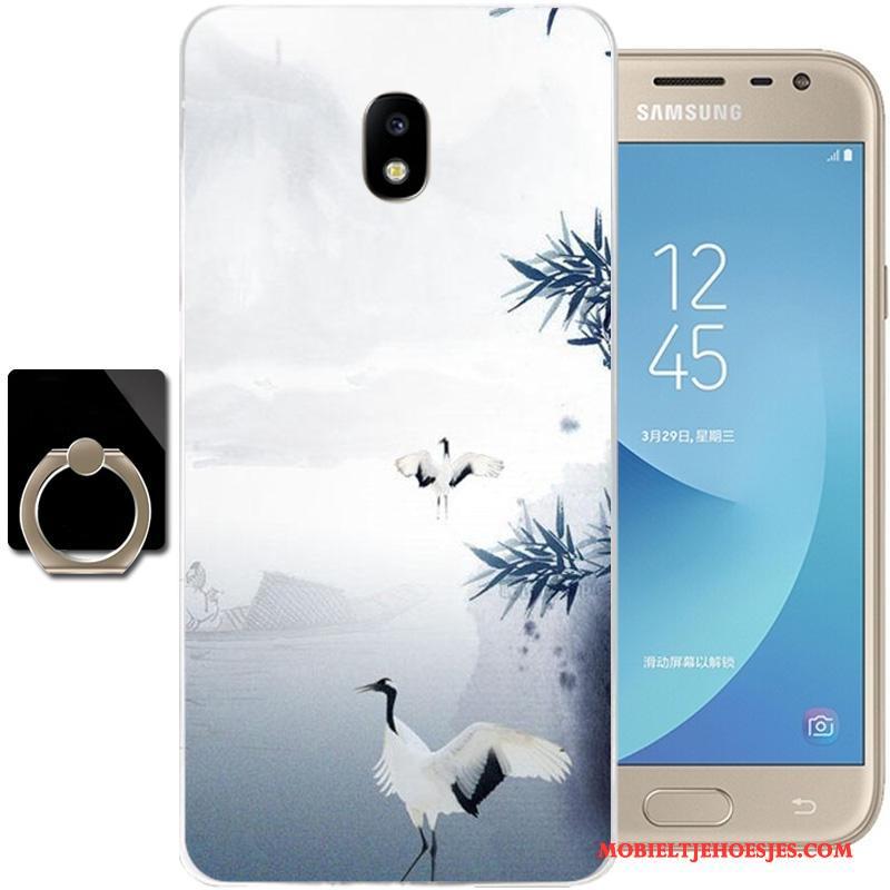 Samsung Galaxy J3 2017 Bescherming Hoesje Telefoon All Inclusive Siliconen Chinese Stijl Ster Zacht