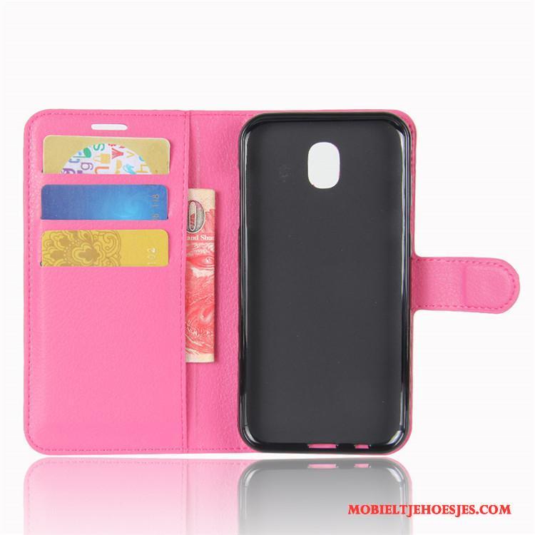 Samsung Galaxy J3 2017 Folio Hoesje Portemonnee Ster Leren Etui Bescherming Europa