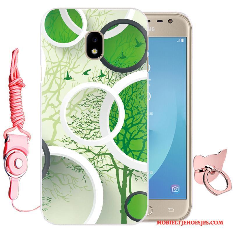 Samsung Galaxy J3 2017 Hoesje Bescherming Bloemen Zacht Anti-fall Hoes Siliconen Spotprent