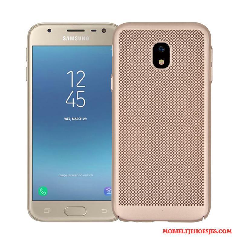 Samsung Galaxy J3 2017 Hoesje Hard Ademend Het Uitstralen Dun Hoes Ster Goud