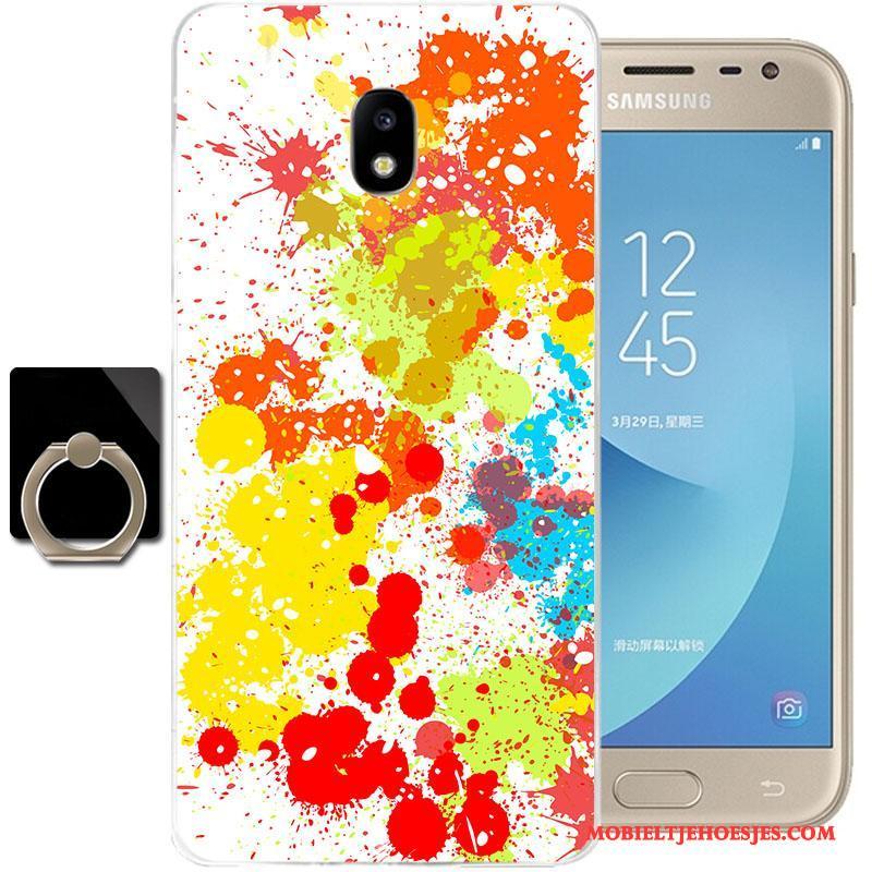 Samsung Galaxy J3 2017 Hoesje Telefoon Doorzichtig All Inclusive Ster Spotprent Zacht Siliconen