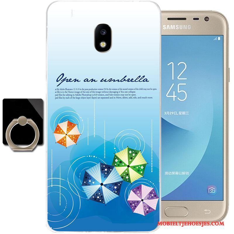 Samsung Galaxy J3 2017 Hoesje Telefoon Doorzichtig All Inclusive Ster Spotprent Zacht Siliconen