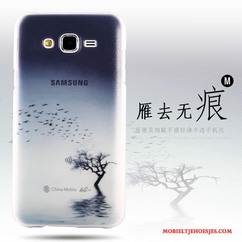 Samsung Galaxy J5 2015 Achterklep Hoes Bescherming Kleur Hard Hoesje Telefoon Ster