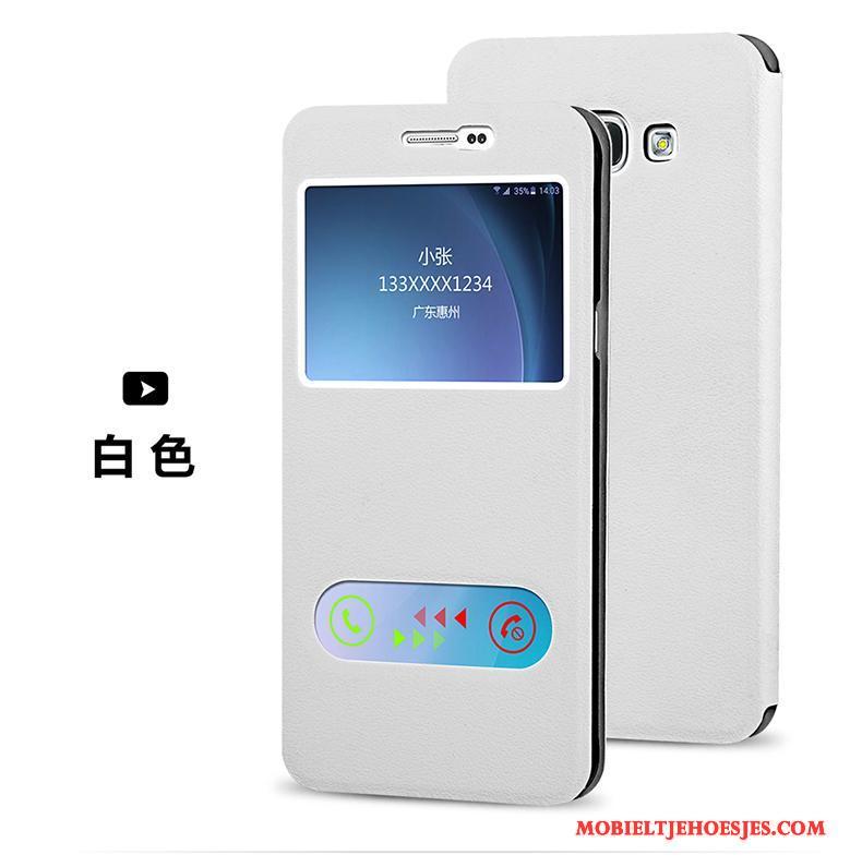 Samsung Galaxy J5 2015 Blauw Bescherming Mobiele Telefoon Ster Folio Hoesje Leren Etui
