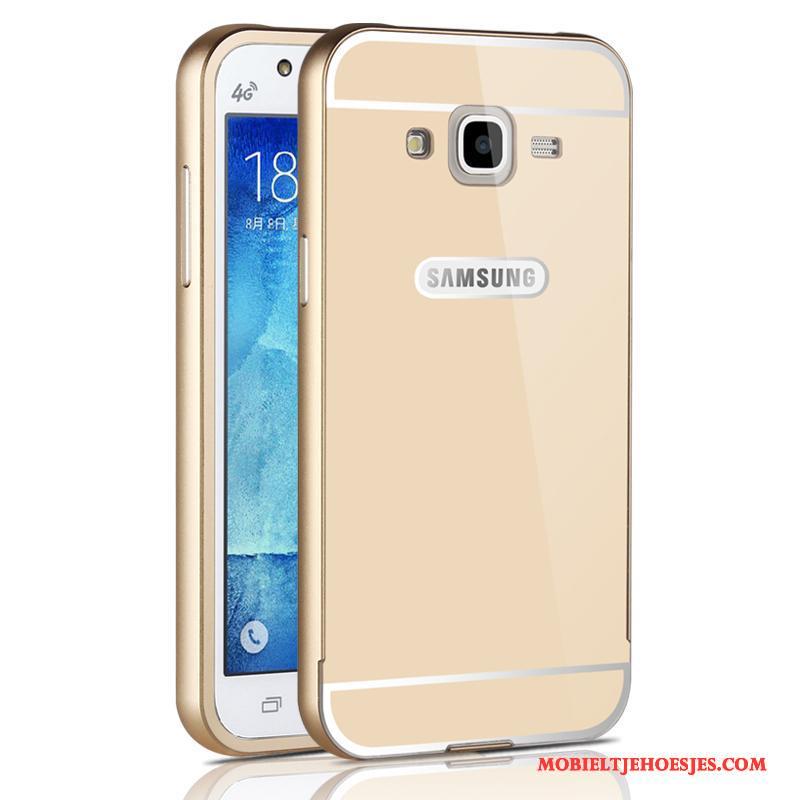 Samsung Galaxy J5 2015 Hoesje Ster Metaal Bescherming Dun Anti-fall Hard Mobiele Telefoon