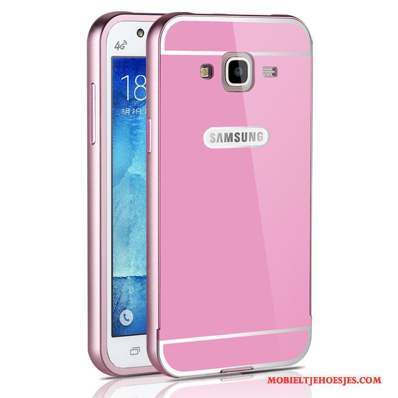 Samsung Galaxy J5 2015 Hoesje Ster Metaal Bescherming Dun Anti-fall Hard Mobiele Telefoon