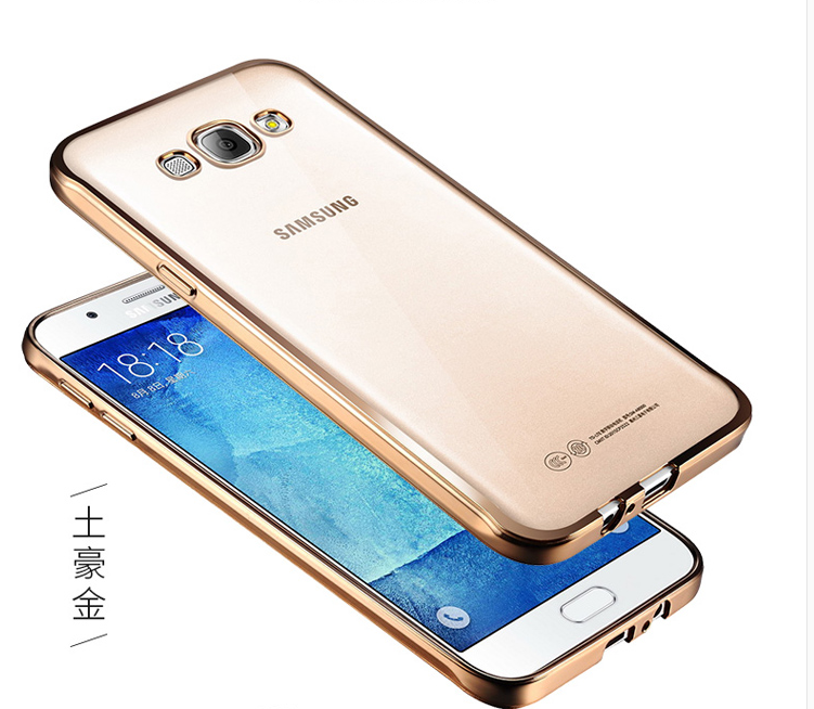 Samsung Galaxy J5 2016 Hoesje Telefoon Ster Doorzichtig Anti-fall Rose Goud Bescherming Dun