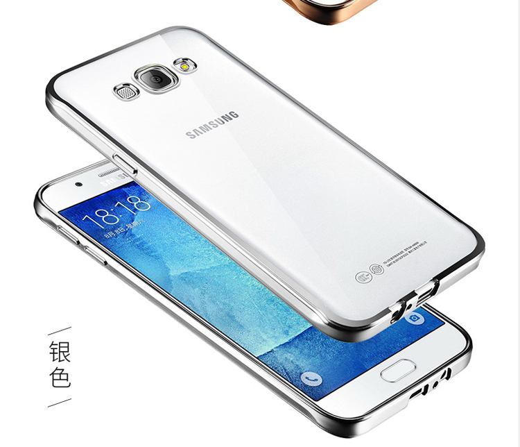 Samsung Galaxy J5 2016 Hoesje Telefoon Ster Doorzichtig Anti-fall Rose Goud Bescherming Dun