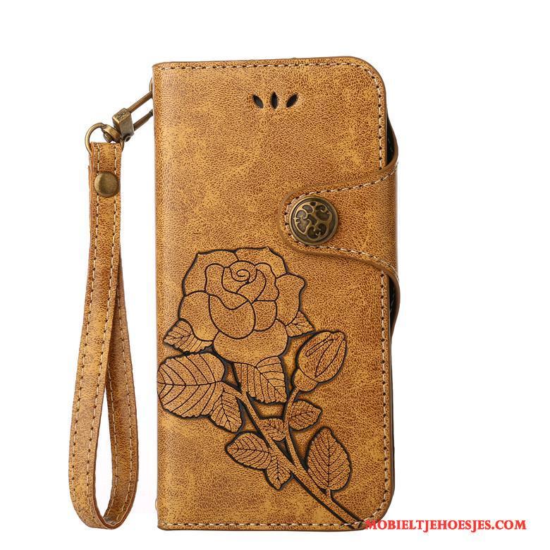 Samsung Galaxy J5 2016 Leer Vintage Hoes Hoesje Telefoon Mobiele Telefoon Bescherming Leren Etui