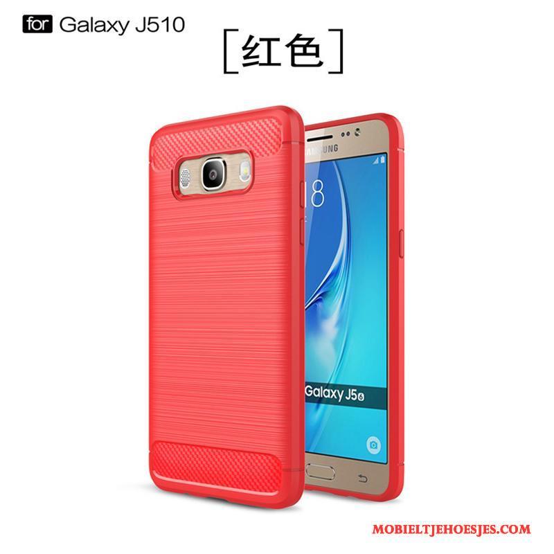 Samsung Galaxy J5 2016 Siliconen Zacht Hoes Ster All Inclusive Zwart Hoesje Telefoon
