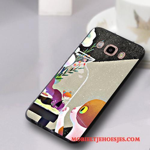 Samsung Galaxy J5 2016 Trend Lichtblauw Anti-fall Hoesje Telefoon Hanger Bescherming Ster