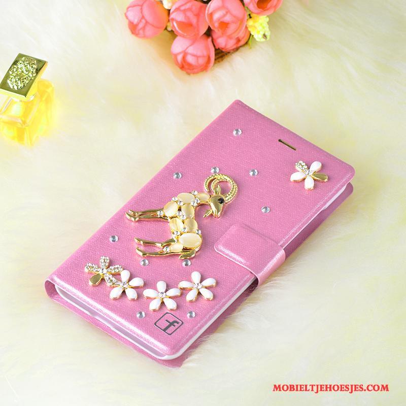 Samsung Galaxy J5 2016 Trend Met Strass Hoes Bescherming Folio Hoesje Ster