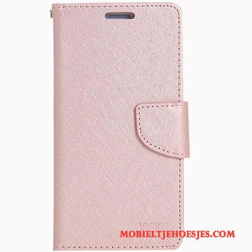 Samsung Galaxy J5 2017 Leren Etui Folio Lichtblauw Hoesje Telefoon Bescherming Siliconen Zacht