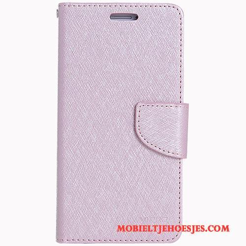 Samsung Galaxy J5 2017 Leren Etui Folio Lichtblauw Hoesje Telefoon Bescherming Siliconen Zacht