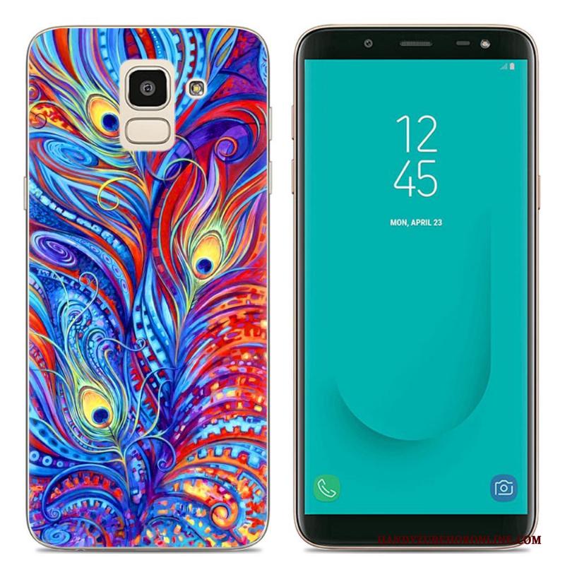 Samsung Galaxy J6 Hoesje Telefoon Ster Anti-fall Europa Zacht Geschilderd Mobiele Telefoon