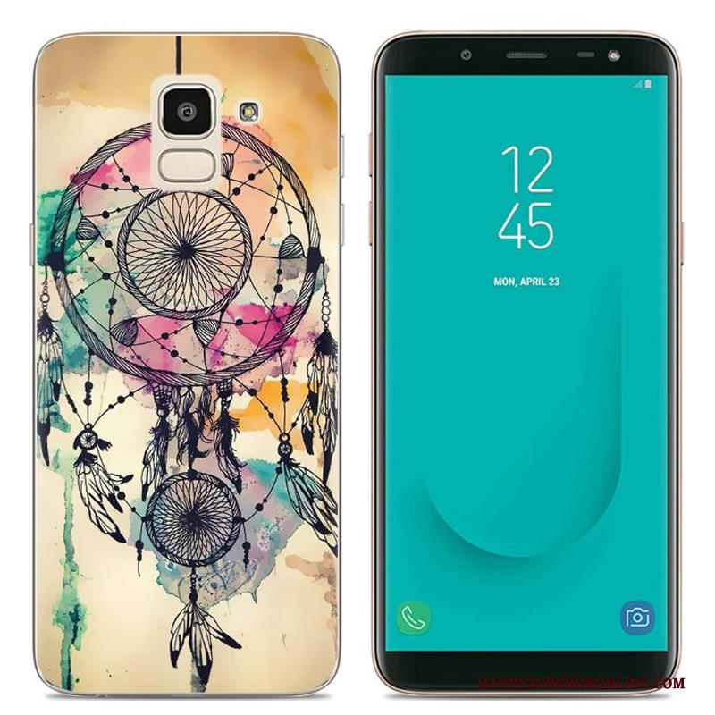 Samsung Galaxy J6 Hoesje Telefoon Ster Anti-fall Europa Zacht Geschilderd Mobiele Telefoon