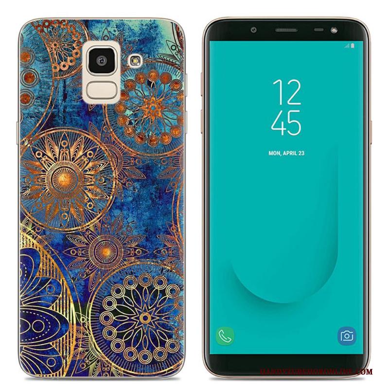 Samsung Galaxy J6 Hoesje Telefoon Ster Anti-fall Europa Zacht Geschilderd Mobiele Telefoon