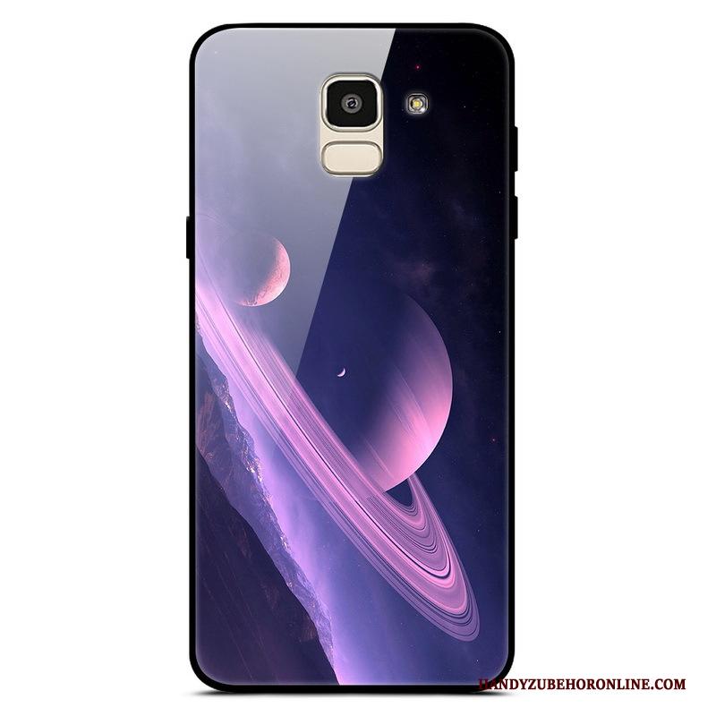 Samsung Galaxy J6 Trend Ster Kleur Maand Hoesje Telefoon Glas Anti-fall