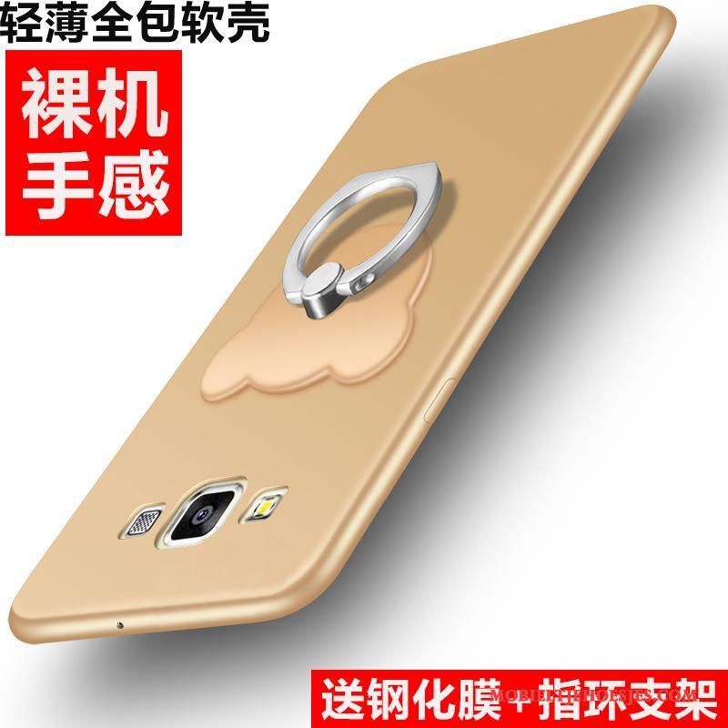 Samsung Galaxy J7 2015 Bescherming Schrobben Anti-fall Hoesje Telefoon Rood Ster All Inclusive