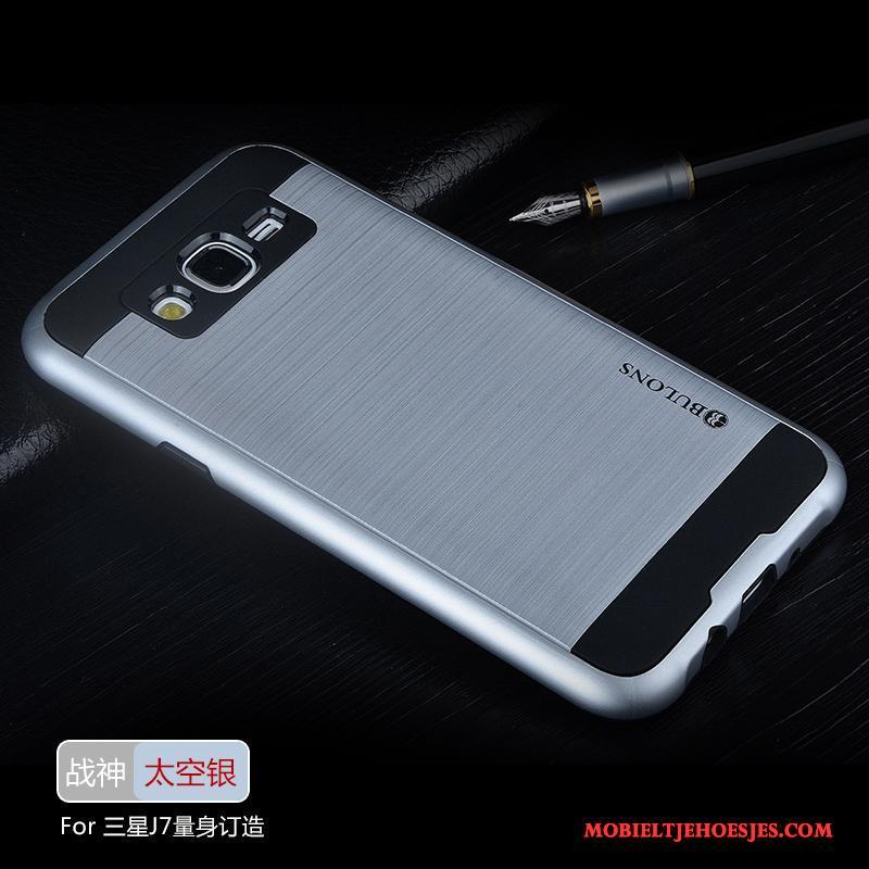 Samsung Galaxy J7 2015 Hoesje Ster Rood Hoes Siliconen All Inclusive Bescherming Persoonlijk