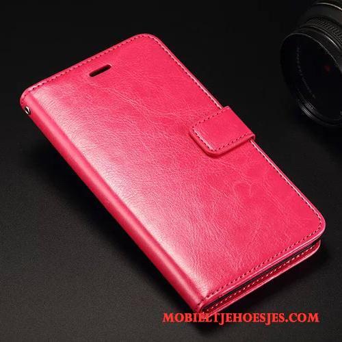Samsung Galaxy J7 2015 Leren Etui Zwart Ster Mobiele Telefoon Bescherming Hoesje Telefoon