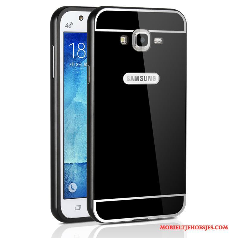 Samsung Galaxy J7 2015 Omlijsting Hard Bescherming Metaal Mobiele Telefoon Hoes Hoesje