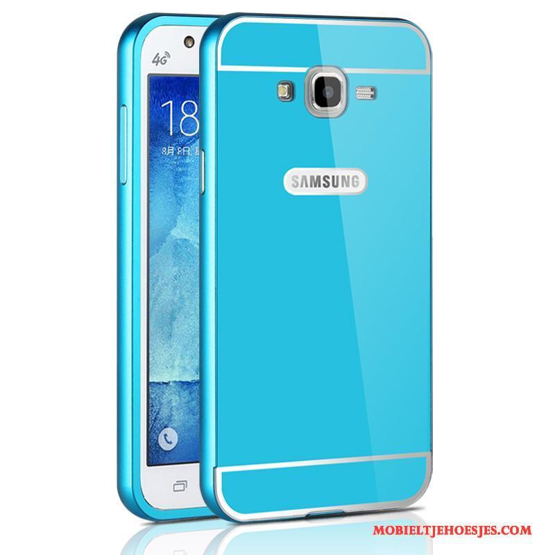 Samsung Galaxy J7 2015 Omlijsting Hard Bescherming Metaal Mobiele Telefoon Hoes Hoesje