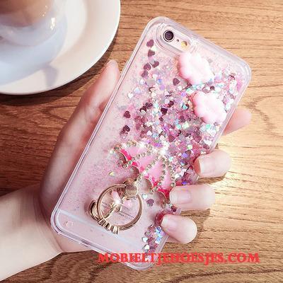 Samsung Galaxy J7 2015 Zacht Ster Bescherming Met Strass Hoesje Telefoon Hanger Roze