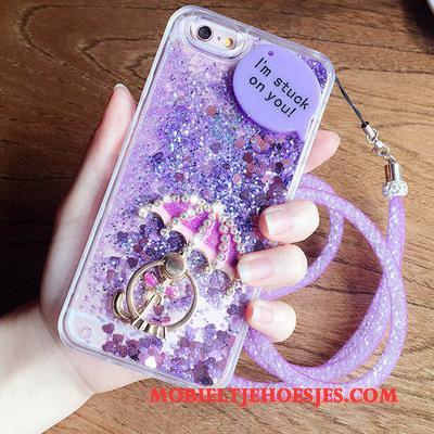 Samsung Galaxy J7 2015 Zacht Ster Bescherming Met Strass Hoesje Telefoon Hanger Roze