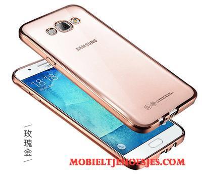Samsung Galaxy J7 2016 Doorzichtig Ster Hoes Hoesje Telefoon Plating Bescherming Dun