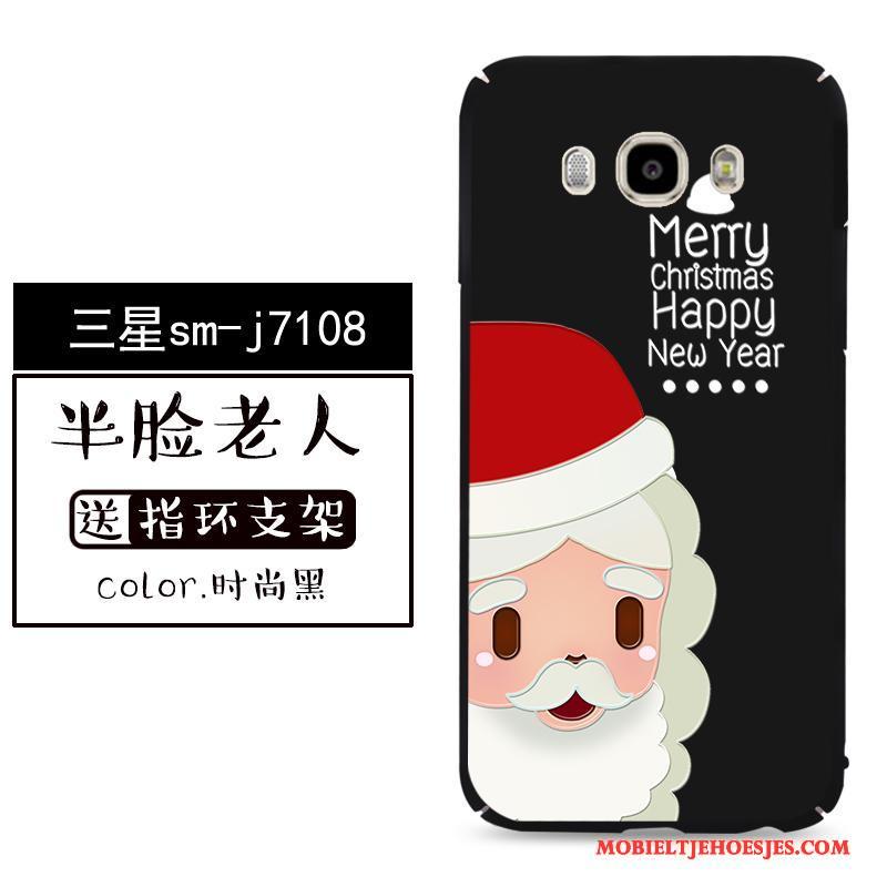 Samsung Galaxy J7 2016 Hoes Mooie Hoesje Rood Telefoon All Inclusive Kerstmis