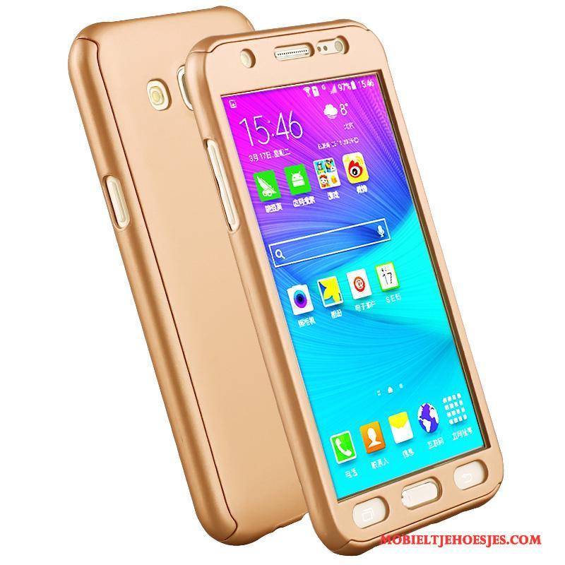 Samsung Galaxy J7 2016 Hoesje Telefoon Anti-fall Rose Goud Bescherming Hard All Inclusive Ster