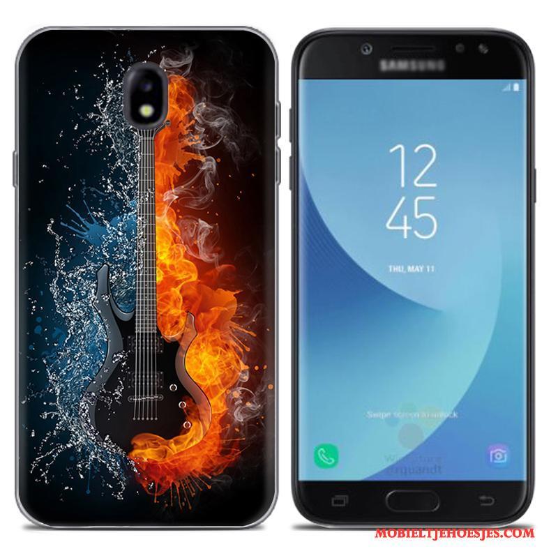 Samsung Galaxy J7 2017 Hoesje Europa Telefoon Siliconen Geschilderd Scheppend Goud