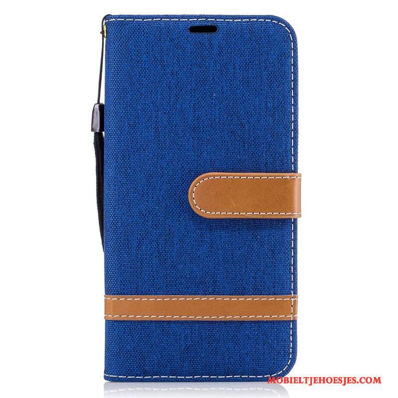 Samsung Galaxy J7 2017 Hoesje Mobiele Telefoon Hoes Portemonnee All Inclusive Bescherming Denim Folio