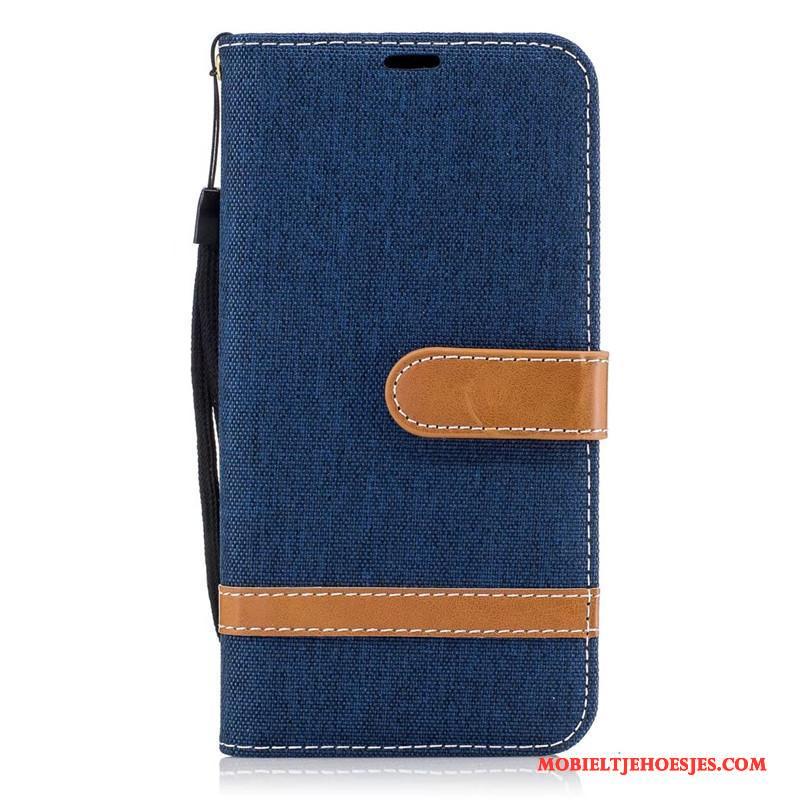 Samsung Galaxy J7 2017 Hoesje Mobiele Telefoon Hoes Portemonnee All Inclusive Bescherming Denim Folio