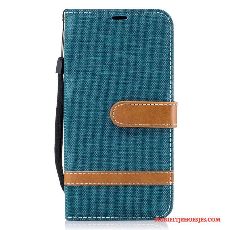 Samsung Galaxy J7 2017 Hoesje Mobiele Telefoon Hoes Portemonnee All Inclusive Bescherming Denim Folio