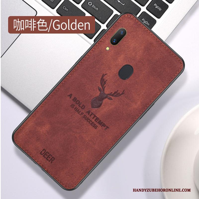 Samsung Galaxy M20 Doek Net Red Eenvoudige Hoesje Telefoon Scheppend Anti-fall Bescherming