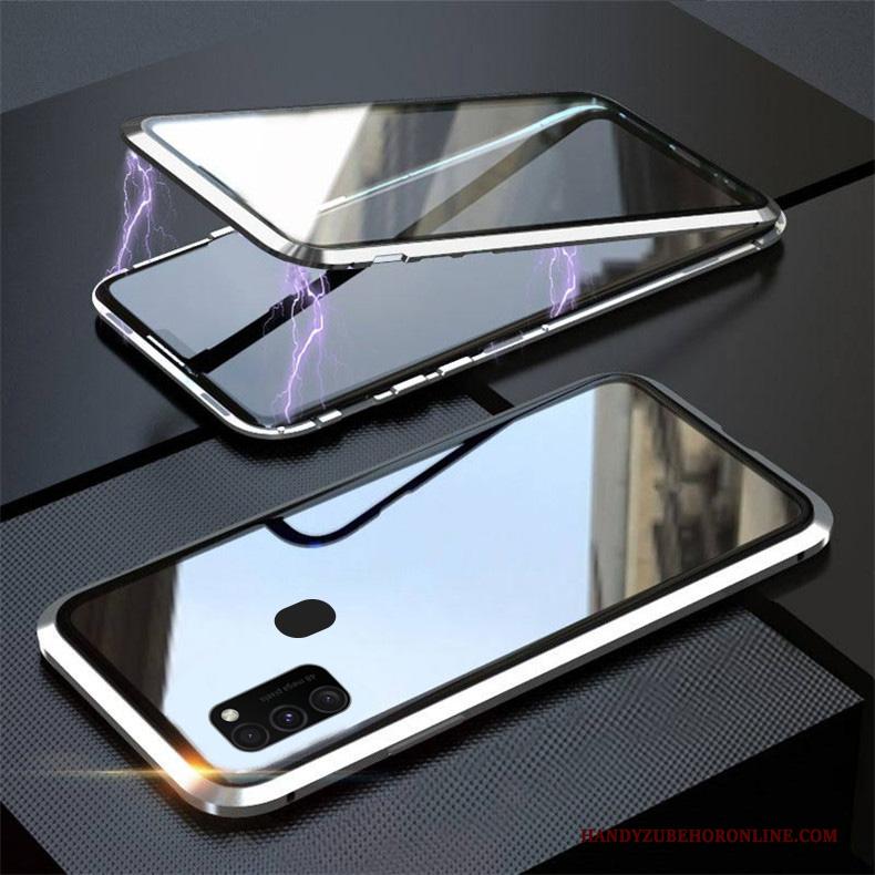 Samsung Galaxy M30s Glas Doorzichtig Omkeerbaar Nieuw Hoesje Telefoon Ster