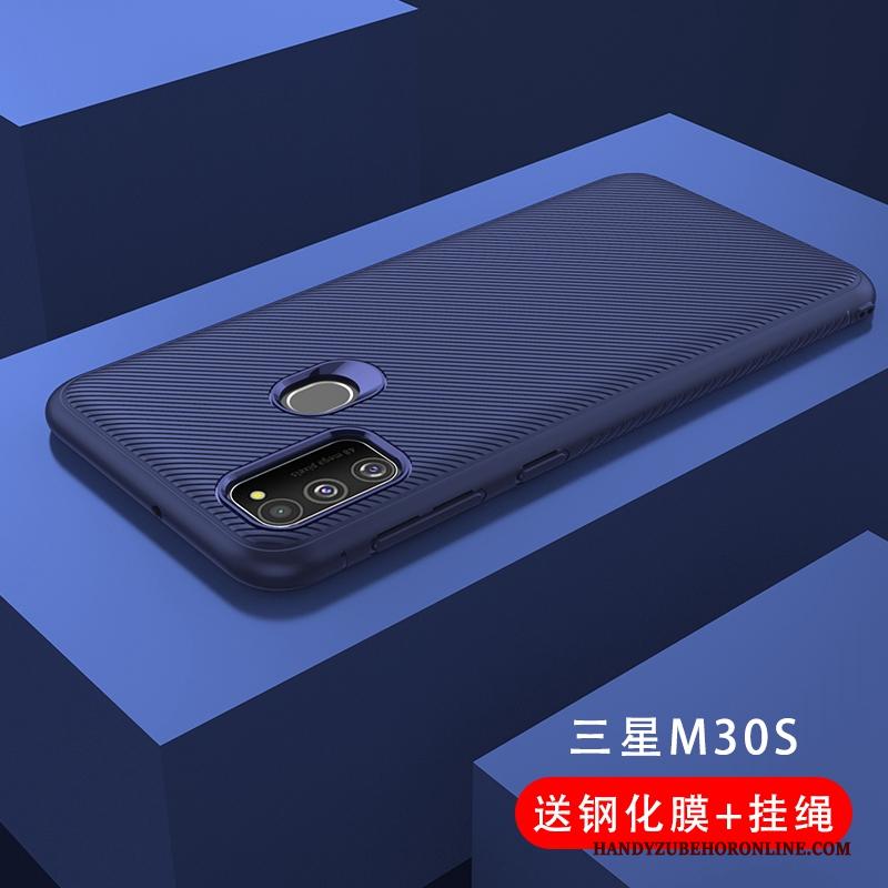 Samsung Galaxy M30s Hoesje Eenvoudige Ster Anti-fall Trend Hoes Bescherming Hanger