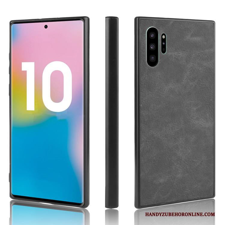 Samsung Galaxy Note 10+ All Inclusive Licht Ster Zwart Hoesje Telefoon Mini