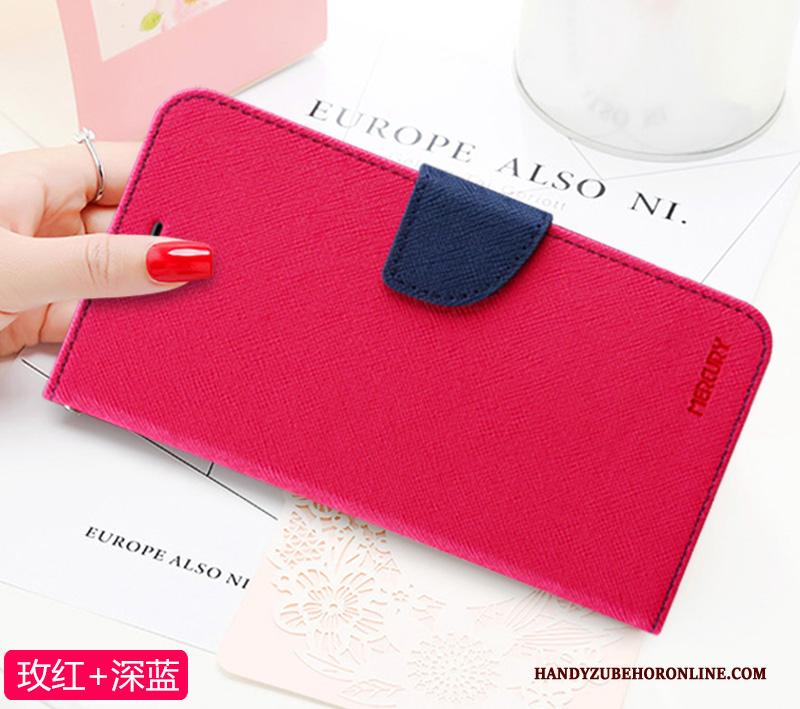 Samsung Galaxy Note 10+ Folio Hoesje Telefoon Purper Anti-fall Bescherming Ster Leren Etui