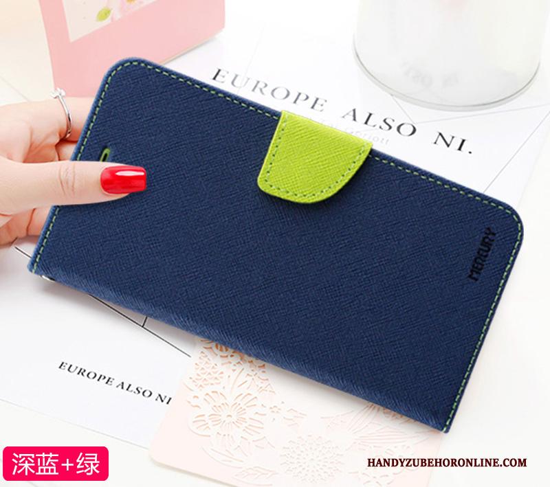 Samsung Galaxy Note 10+ Folio Hoesje Telefoon Purper Anti-fall Bescherming Ster Leren Etui