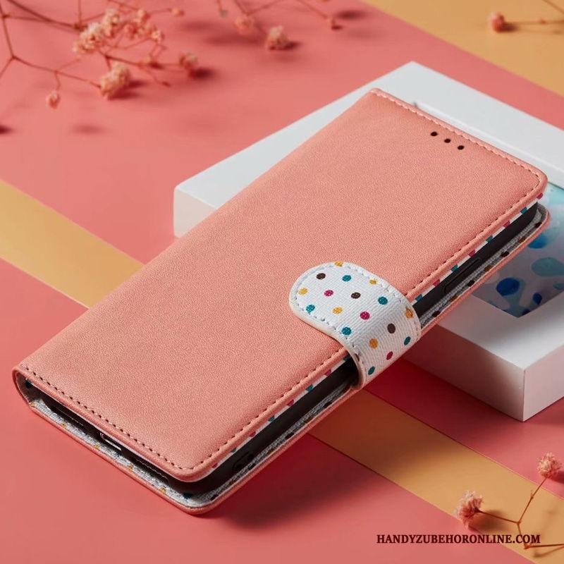 Samsung Galaxy Note 10+ Folio Roze Skärmskydd Ster Leren Etui Hanger Hoesje Telefoon