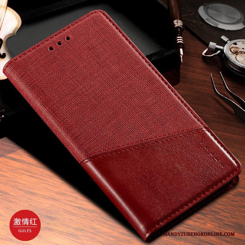 Samsung Galaxy Note 10+ Hoes Clamshell Zwart Ster Bescherming Hoesje Telefoon Leren Etui