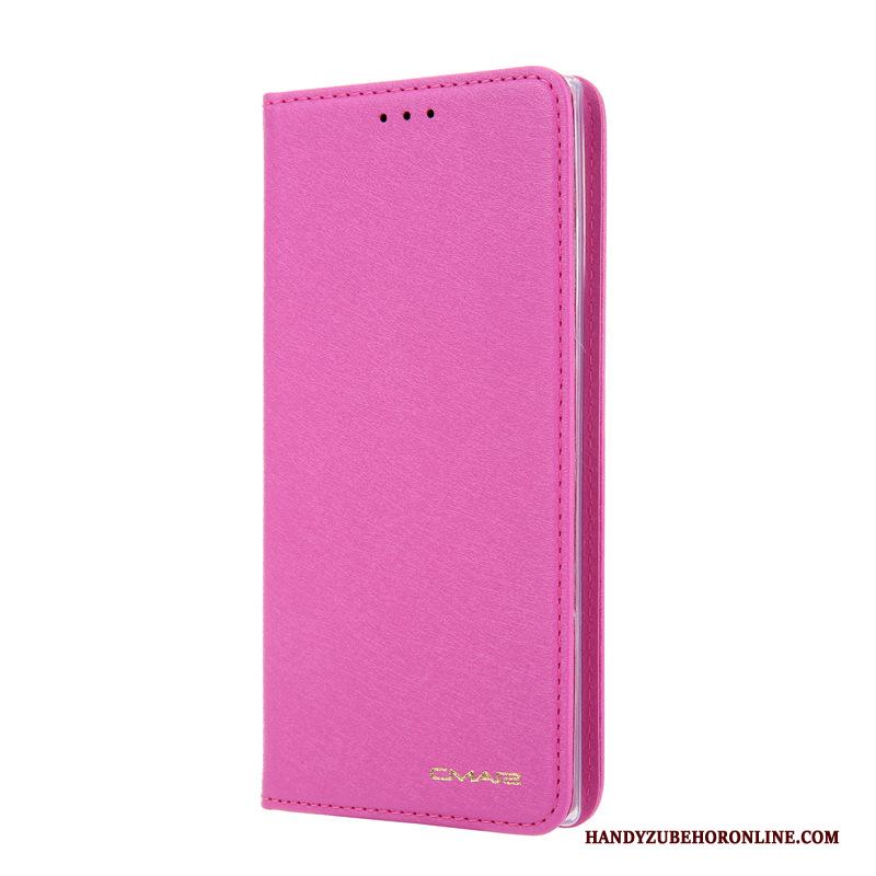 Samsung Galaxy Note 10 Hoesje Kaart Mobiele Telefoon Leren Etui Ster Rood