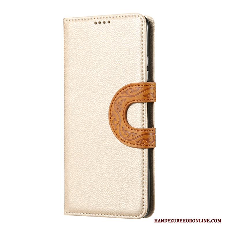 Samsung Galaxy Note 10 Hoesje Ster Vintage Ondersteuning Leren Etui Mobiele Telefoon Zwart Chinese Stijl